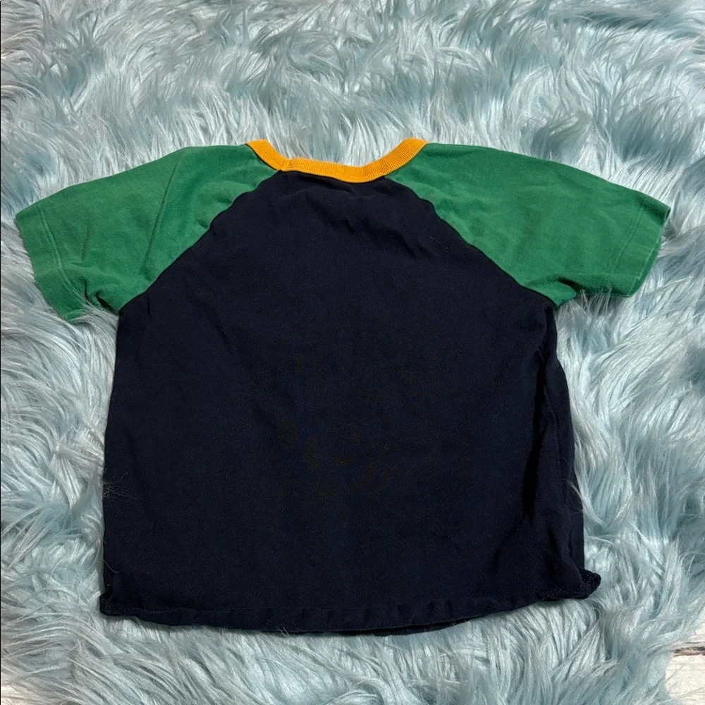 Baby GAP Playtime Favorites Navy Green Short Sleeve Tee sz 4 years